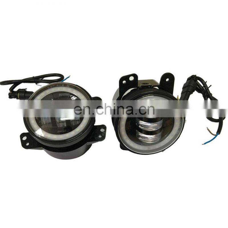 for jeep JK bumper 07-17 year 30w 4 inch car led fog light with DRL