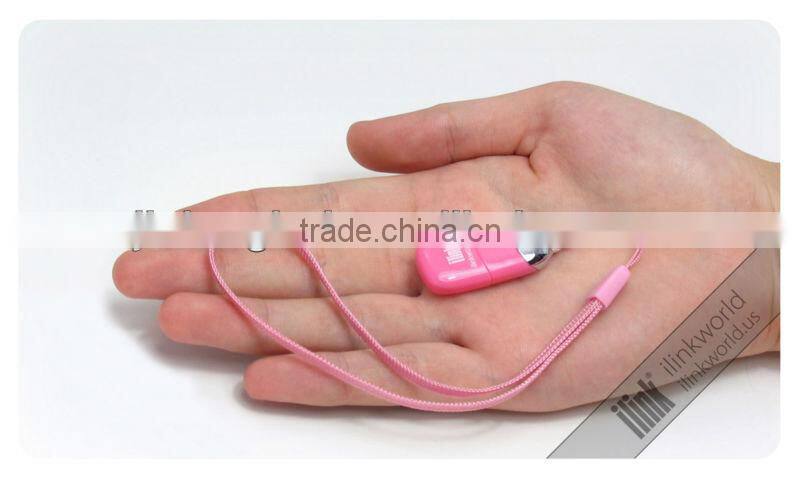 4GB flash memory with micro sd card reader with usb lanyard