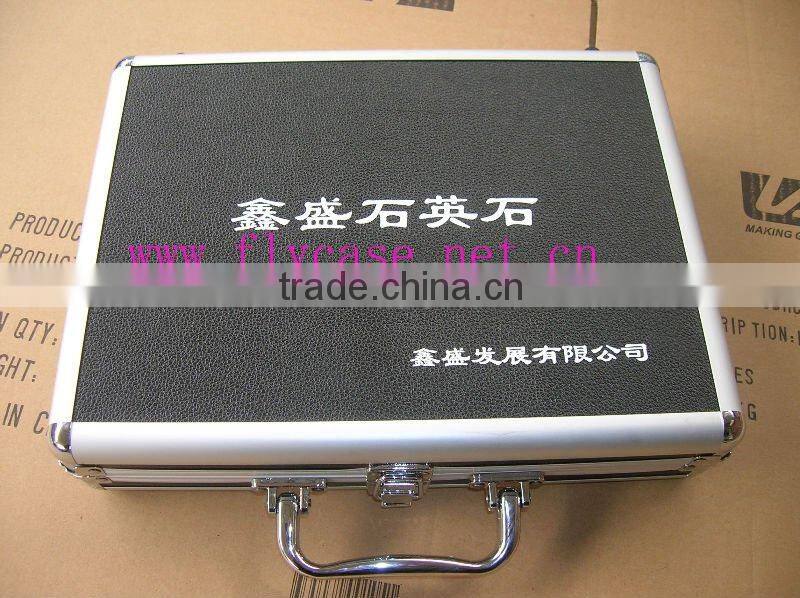 aluminum artificial stone display box with inner lattice shape