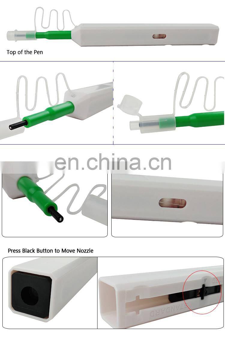 one click cheap optic fiber cleaner head 800 times lifetime