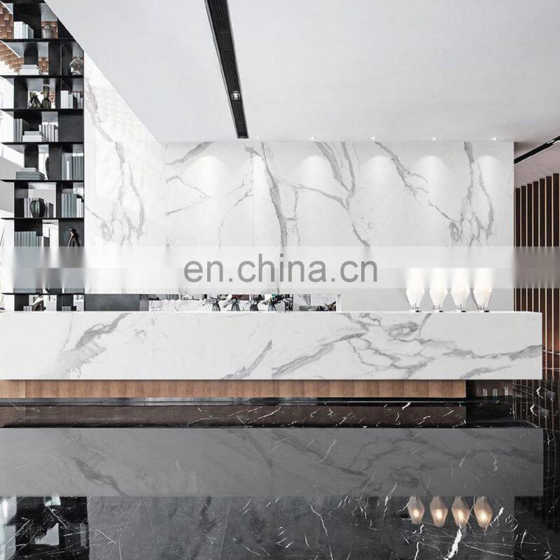 new design large format porcelain super white carrara marble floor slabs large format thin porcelain tiles