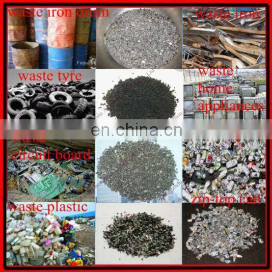 Aluminum can recycling machine for crushing iron rod,bicycle,cans in large capacity and good price