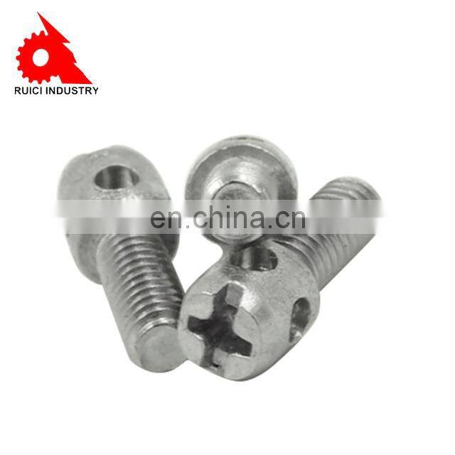 Single hole lead special cross screw m4-m8 for electric meter box