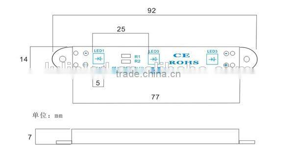 SMD 5730 3chips led module with factory outlet for lighting up letters ligh box and led sign parts