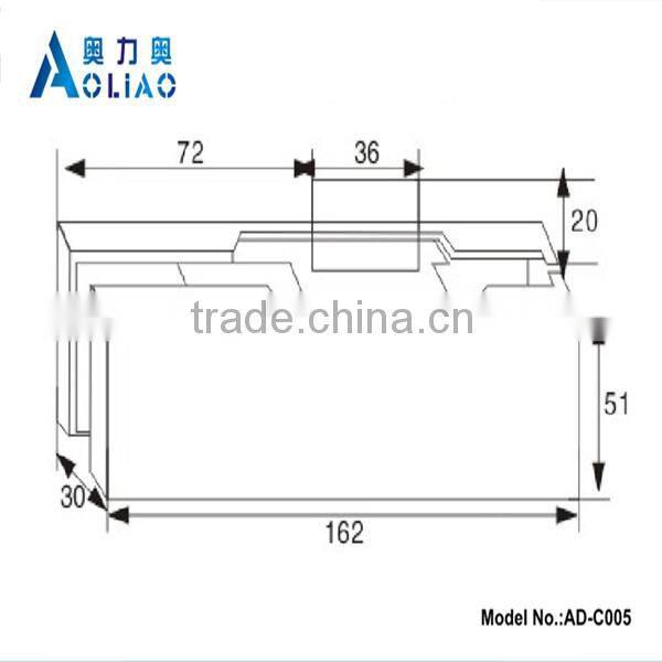 High quality clamp for frameless glass railing of glass door lock patch clamp patch fitting