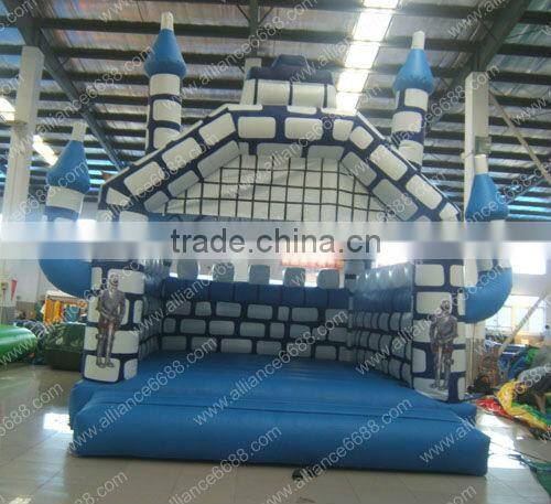 2014 blue castle inflatable jumping castle children party game