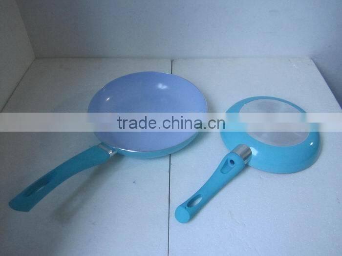 Aluminium ceramic color changing frying pan /fry pan and pots