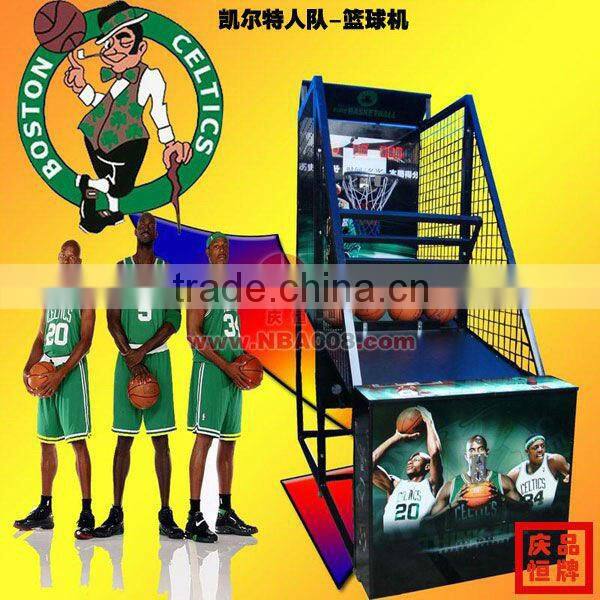 coin operated sport basketball game machine