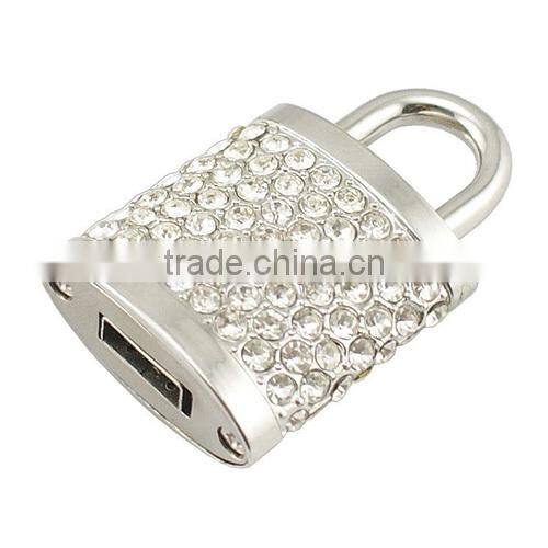 lock shape diamond flash memoty stick 8gb