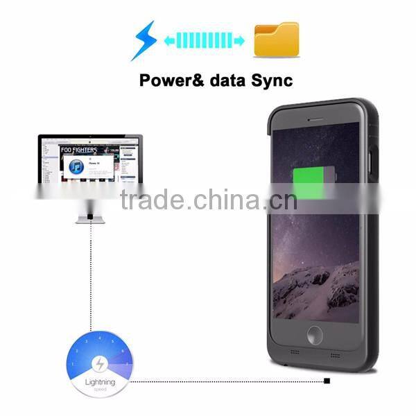 Rechargeable power battery case for iphone 6plus