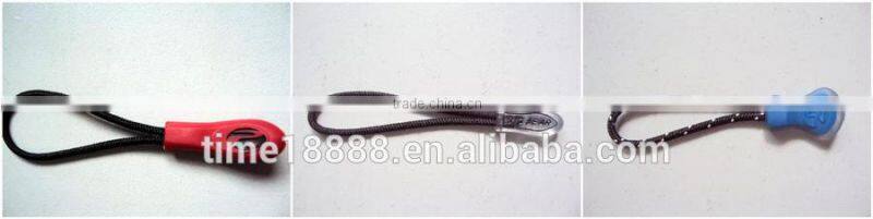 High quality best-selling, Highly eco-friendly soft silicone rope zippers slider