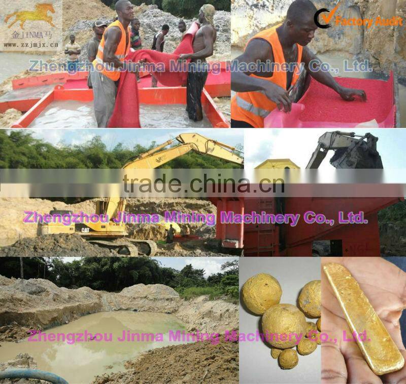 High Quality gold trommel scrubber for alluvial gold washing