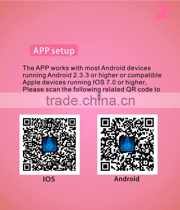 360 degree super bass music portable wireless bluetooth speaker with colorful led light