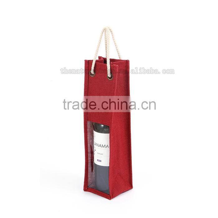 Super Quality Customize Embellished Packing Drawstring Wine Bag