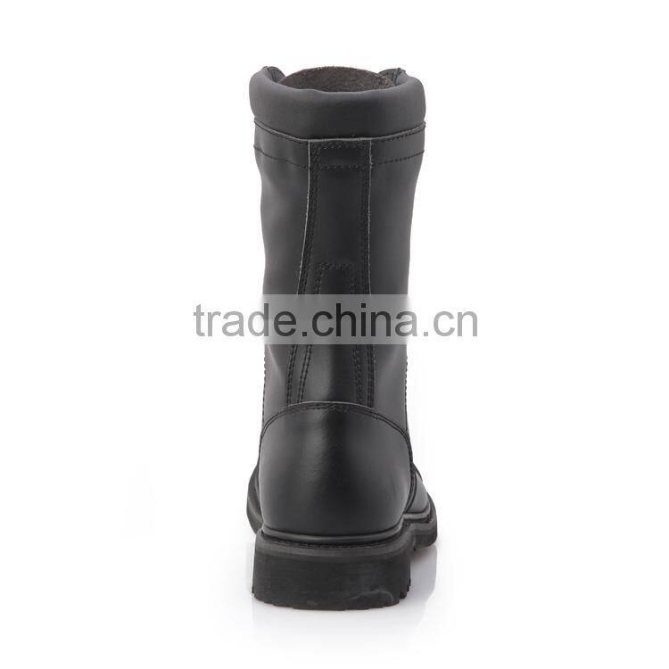 2014 Black leather Speed lace Men military boots