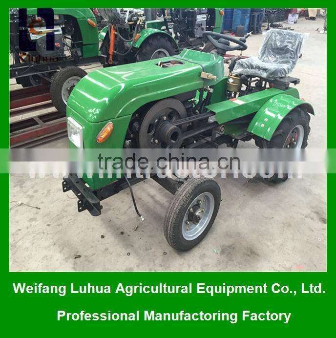 Four wheel LHT 15HP mini tractor for farm with lowest price