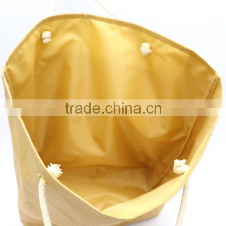 2016 China Eco Kraft Paper bag fashion Tote Bag Foldable Shopping Bag with Multi-function