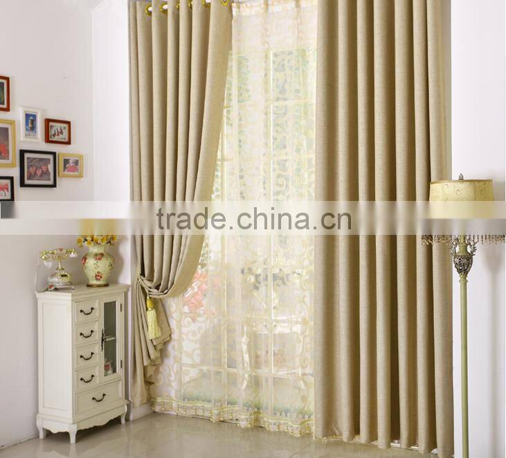 cheap curtain fabric 100% Linen blackout curtain fabric fabric for curtains