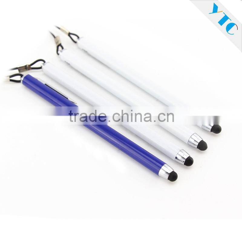 Stylus pen with touch top, ball pen, good quality small screen touch stylus