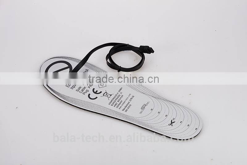 Battery heating insole