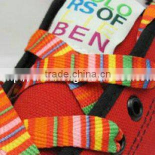 Heat transferred custom printing shoelace for sneaker