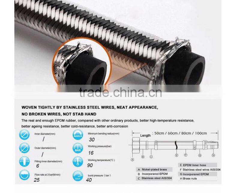 Fllexible shattaf hose/ hose flexible sleeve flexible smooth ptfe/teflon hydraulic hose