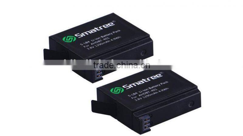 Smatree battery and 3 channel charger for camera accessories replacement