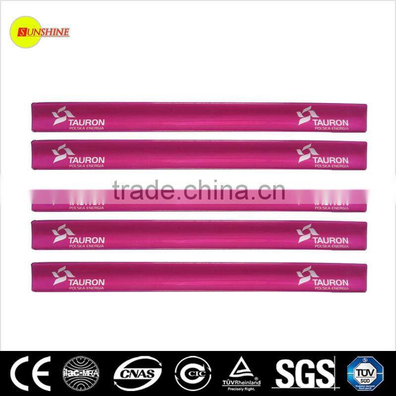 custom reflective slap bracelets