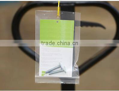 zip lock bags with hang hole