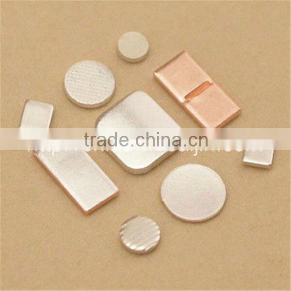 Powder Metallurgical Electrical silver Contacts tips AgW/ AgWC/CuW