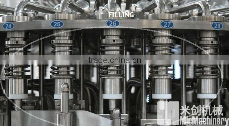 MIC48-36-8 Automatic beverage bottles filling machine three in one
