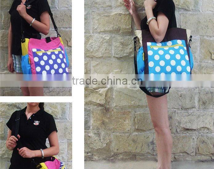 High quality functional polyester diaper bag