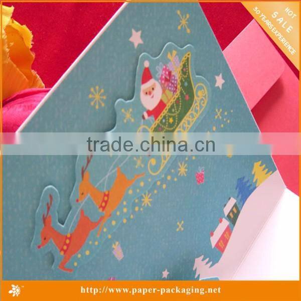 Handmade greeting christmas cards pop up