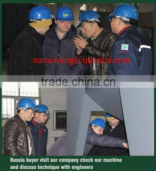 Steel pipe shot blasting clean-up machine