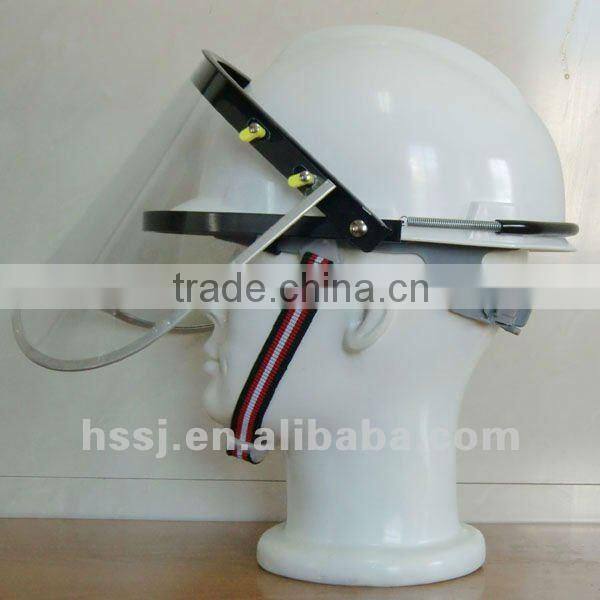 2016 hot selling helmet face shield CE approved PC clear visor,safety helmet face shield