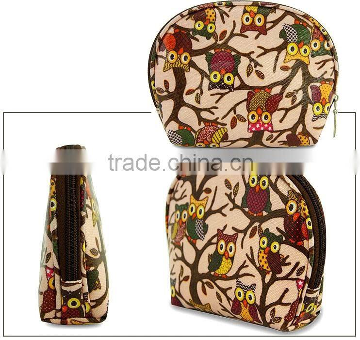 Semicircle multifunctional waterproof mini women travelling cosmetic bag