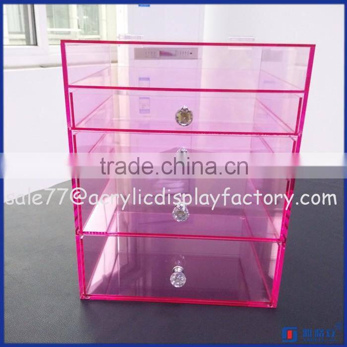 2016 beauty acrylic makeup organizer / clear cosmetic display / mac makeup organizer