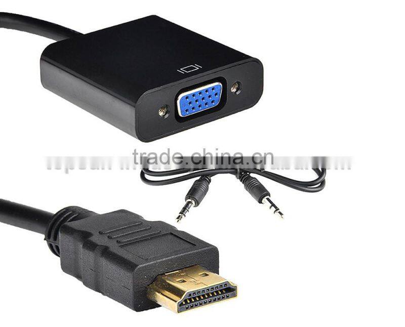 HD-MI to VGA Video Adapter Switch with Audio for Desktop PC