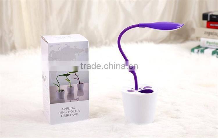 Pen container high photosynthetic efficiency desk lamp