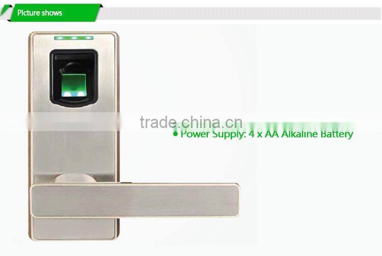 Security Electronics Single Latch Mini Size Zinc Alloy Biometric Door Lock Fingerprint Lock(HF-LA100M)