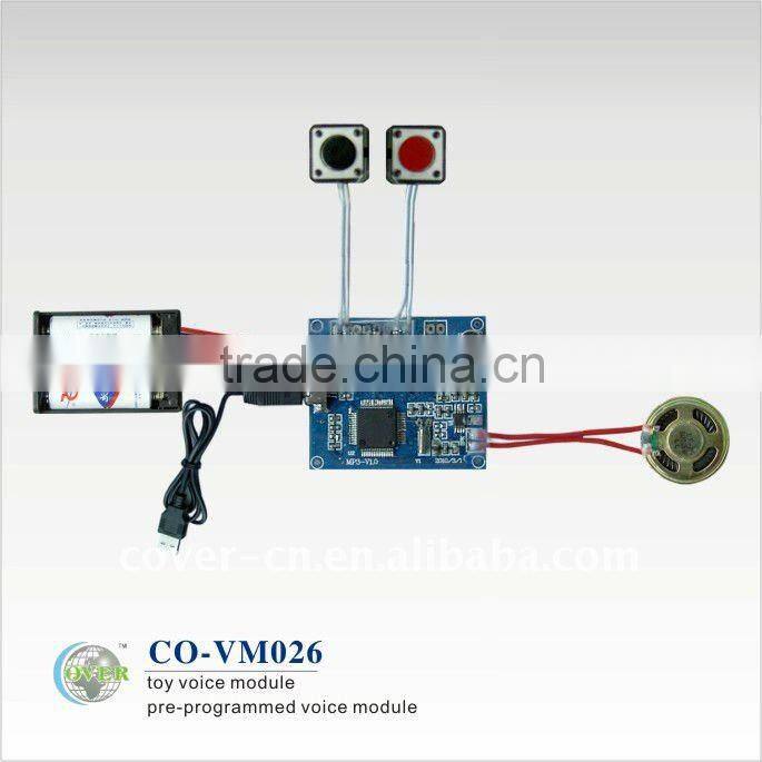 Newest Promotion Gifts MP3 sound module/voice chip with USB