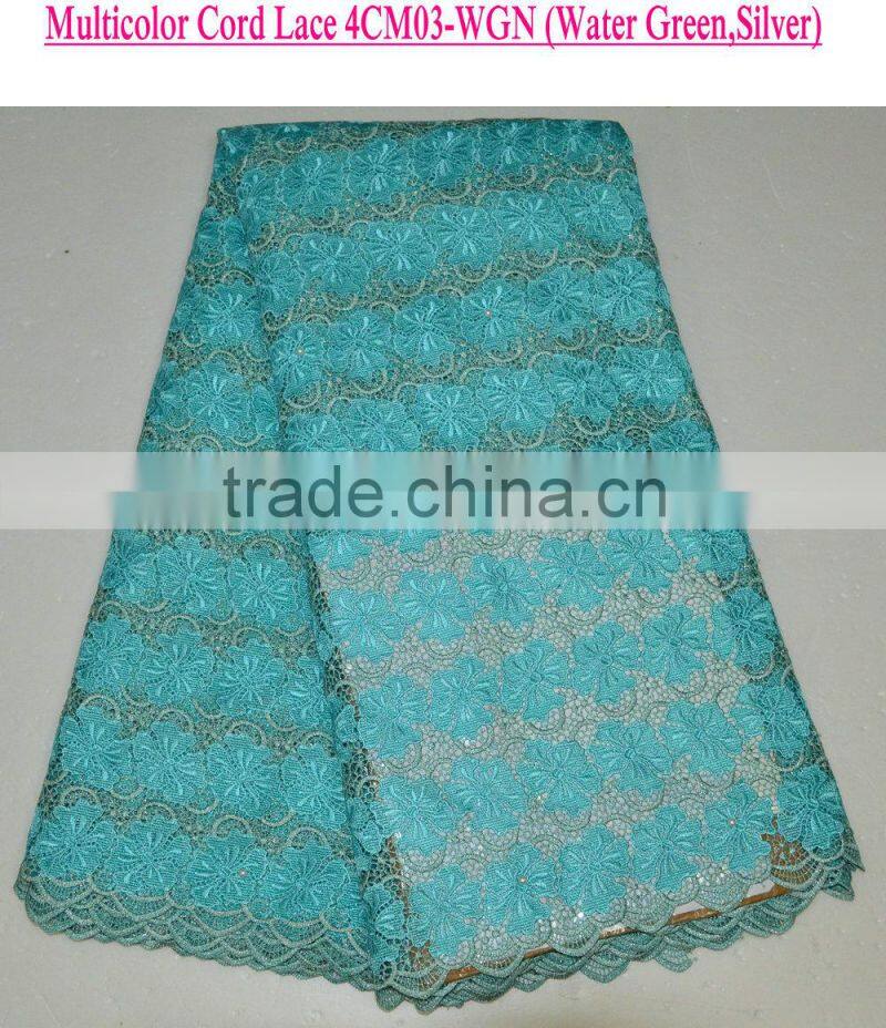 Fashion Pretty European Heavy cord flower lace beaded lace swiss chemical lace