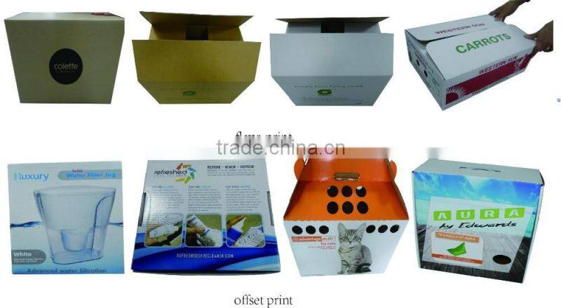 FRUIT CARTON BOX FULL PRINTING CARDBOARD PAPER BOX FOR STRAWBERRY PACKAGING WITH FREE SAMPLE
