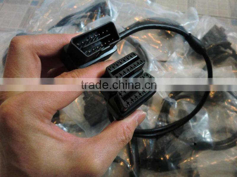 90 degree J1962M to 2 J1962F Y Cable right angle male to 2 female cable