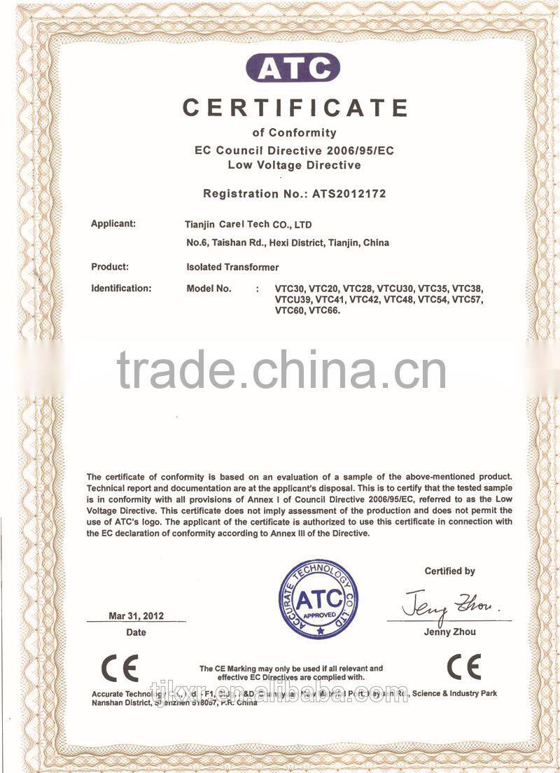 CE, ROHS, VDE, UL PCB mounted encapsulated 9V ac transformer