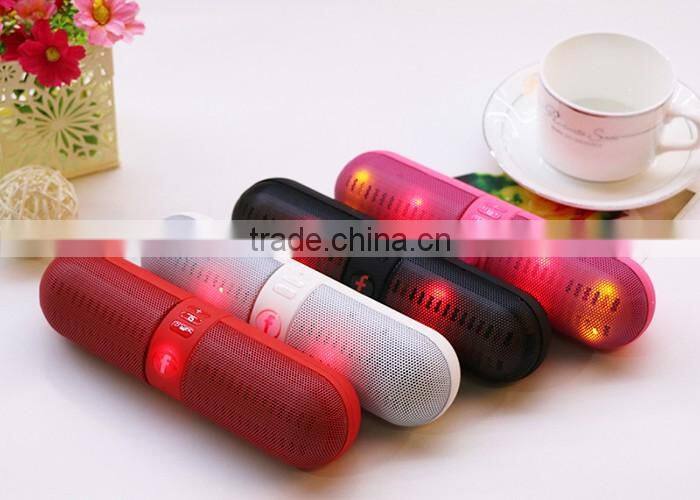 2016 High Definition Audio, Built-in Microphone The pill car outdoors outdoor cheap bluetooth speaker with led