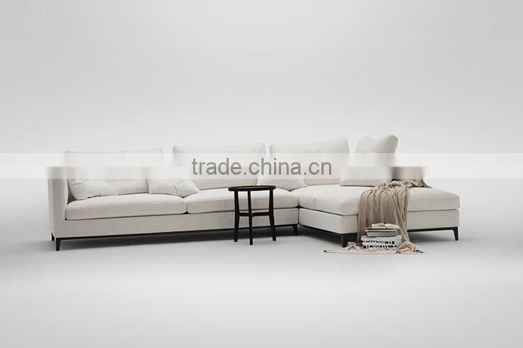 HANM Modern Luxury furniture living room sofa bed leather sofa chair