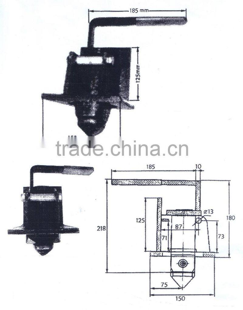 Container Twist Lock Trailer Parts Standard High Quality From JBHX Wholesale