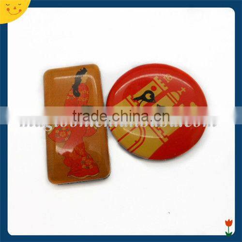 Custom beautiful Japanese woman rectangle epoxy fridge magnet