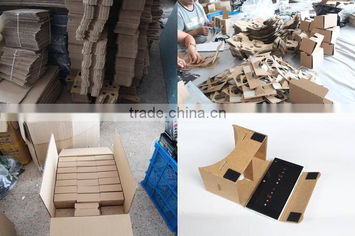 Newest google cardboard vr 3d glasses headstrap virtual reality 3D glasses Google cardboard version 2.0 with 4.8"5.0"6.0"inch